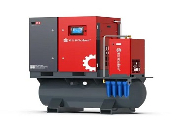 Screw Air Compressor with Dryer and Tank-7